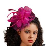 KUAIYIJU Fascinators Cappelli anni '20 Cappello Cappello Cocktail Copricapo Hairpin Cerchietto Capelli Clip Fiore Copricapo