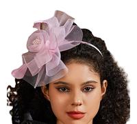 KUAIYIJU Fascinators Cappelli anni '20 Cappello Cappello Cocktail Copricapo Hairpin Cerchietto Capelli Clip Fiore Copricapo