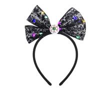KUAIYIJU Glitter Bowknot Forma Hairband Donna Musica Festival Trucco Fasce Per Carnevale Cosplay Animes Personaggio Copricapo