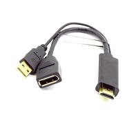 KUAIYIJU Per HDTV a DisplayPort cavo convertitore con porta USB supporta fino a 4K60Hz per computer portatili console di gioco