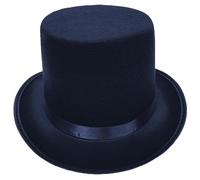 KUAIYIJU Rotolo Trim Top Hat per Femminile Maschio Spettacoli Palcoscenici Gentiluomo Cappello Festa a Tema Maschere Dress Up Copricapo Non tessuto Ha