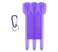 KUAIYIJU Scatola per freccette contenitore per freccette e freccette con custodia in plastica, Viola