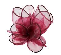 KUAIYIJU Sofisticato fascinator Flapper con fiore a rete e fascia sicura elegante fermaglio per capelli per occasioni speciali