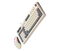 KUAIYIJU Tastiera ergonomica con retroilluminazione ARGB Tastiera a 98 tasti Linea USB Compatibile Per Sistemi multipli Comodo Keycap