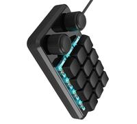 KUAIYIJU Tastiere Con 12 Tasti Programmabili LED Due Manopole Di Controllo E Funzionalità Per Il Gioco E Il Lavoro