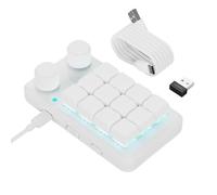 KUAIYIJU Tastiere Macro Personalizzabili Con 12 Tasti RGB Illuminazione Due Manopole Di Controllo Ricevitore & Cavo USB C