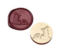 KUAIYIJU Timbro cerato per sigillare piante con zucche streghe per biglietti di auguri, buste, scrapbooking, lettere e inviti