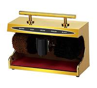 KUANDARMX Pulisci Scarpe Elettrico, Lucidatrice Automatica per Scarpe Spazzola Elettrica per Scarpe Trattamento Automatico di Rimozione della Polvere A Induzione, Gold