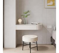 KUANGGE Tavolo da Trucco sospeso con cassetti, Semplice scrivania da Trucco, Comodino sospeso, mobiletto portaoggetti Bianco per Il Trucco, scrivania a Parete per Camera da Letto (89x42,5x16 cm)