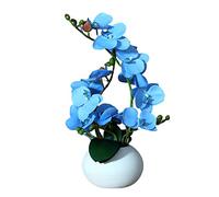 KUATBVL Fiori Artificiali con Vaso Vero Touch Fiori per la Festa della casa Decorazioni del GARDENO CHIETHITHECIECIO DELL'UFFICIO Decorazioni della PARTIZIONE delle