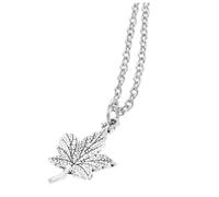 KUATBVL Gioielli per ragazze collana canadese foglia d'acero per le donne autunno fascino gioielli elegante ciondolo per la collana del Ringraziamento