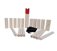 Kubb Gioco in legno - Gioco di lancio all'aperto per bambini e adulti - Gioco di lancio vichingo gioco da giardino per 2 - 12 giocatori con custodia e istruzioni