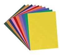 KUBDPQOR Cartoncini, Colorati 50 Fogli Fogli Colorati, 10 Colori Cartone Rigido Fogli, Multifunzione Cartoncino Colorato, per Carta Colorata Disegnare, Carta da Costruzione & Creazione Artistica