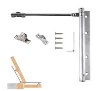 KUBDPQOR Molla Chiudiporta Automatico in Acciaio Inossidabile, Perfetto per Porte Interne ed Esterne, Molle di Regolazione per Porta Superiore e Inferiore, Chiusure a Chiusura Automatica