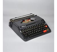 kubeier Macchina da Scrivere Classica Vintage Manuale, Regalo nostalgico per scrittori/Regalo per Gli Amanti del Vintage/Regalo per Gli Amanti della Macchina da Scrivere,Black
