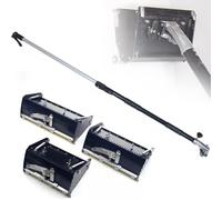 kubeier Scatola di Finitura Piatta per cartongesso Professionale da 8 "10" 12" con Manico Regolabile da 40''-64'', in Lega di Alluminio, 120° Regolabile per intonacare Vari Tipi di Stanza,22cm/8in