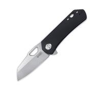 KUBEY Duroc Liner Lock Flipper Coltello Tascabile Pieghevole Piccolo Manico in G10 Nero KU332I