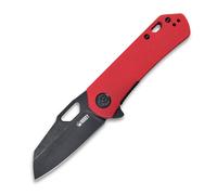 KUBEY Duroc Liner Lock Flipper Coltello Tascabile Pieghevole Piccolo Manico Rosso G10 KU332F