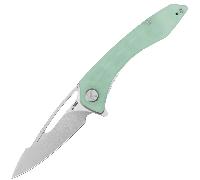 Kubey Merced - Beadblast 14C28N with Jade G10 handle