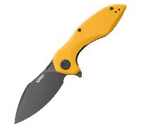 KUBEY Noble Blackwashed Sandvik 14C28N Lama Gialla G10 Linerlock KU236N