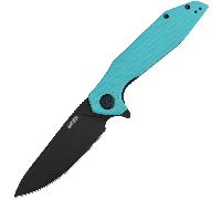 Kubey Nova 14C28N blackwash with tiffany blue G10 handle KU117S