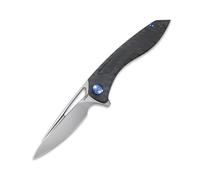 KUBEY Velocé Frame Lock Coltello Tascabile, Lama CPM S90V, Manico Flame Ti KB171I