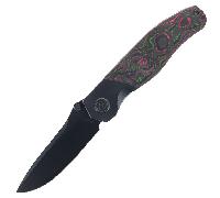 KUBEY Velvet Snake Black DLC M390 Lama Darkblast Titanio Framelock KB266C
