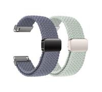 KUBFDL Cinturino per orologio in nylon, 20 mm, 22 mm, elastico con chiusura magnetica, per uomo e donna, chiusura rapida, cinturino di ricambio regolabile e traspirante, 22mm