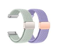 KUBFDL Cinturino per orologio in nylon, 20 mm, 22 mm, elastico con chiusura magnetica, per uomo e donna, chiusura rapida, cinturino di ricambio regolabile e traspirante, 22mm