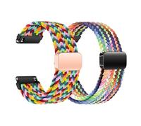 KUBFDL Cinturino per orologio in nylon, 22 mm, 20 mm, 18 mm, elastico, con chiusura magnetica, per uomo e donna, chiusura rapida, regolabile, traspirante, sportivo