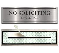 Kubik Letters Segnale "No Soliciting Sign for House" in acciaio inox 304 No Soliciting Sign for Front Door No Solicitors Sign for Front Door