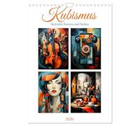 Kubismus - Abstrakte Formen und Farben (Wandkalender 2026 DIN A4 hoch), CALVENDO Monatskalender: Farbenfrohe Formen im Kubismus-Stil