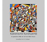 Kubistische Kunstwerke: KI-generierte Bilder im Stil von Pablo Picasso.