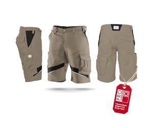 Kubler 24505365-2599-54 Pantaloncini, Marrone Sabbia/Nero, Taglia 54