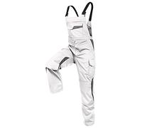 Kubler 3L475365-1095-54 Salopette "Vita Mix", bianco/grigio medio, taglia 54