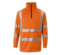 Kubler 50468344-37-XXL "Reflectiq" PPE 2 Felpa con cerniera ad alta visibilità, arancione, XXL
