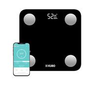 Kubo Bilancia per grasso corporeo, Bilancia da bagno digitale intelligente, Bluetooth, 13 monitor di composizione corporea