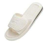 Kubota Ciabatte con Strappo Donna - Pantofole in Schiuma - Sandali da Bagno - Slides Confortevoli - Ecru 39