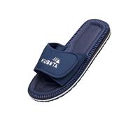 Kubota Ciabatte con Strappo Uomo - Pantofole in Schiuma - Sandali da Bagno - Slides Confortevoli - Blu Scuro 48