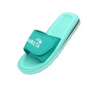 Kubota Ciabatte Donna con Strappo - Sandali da Bagno in Schiuma EVA - Verde Mare 40 EU