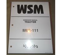 Kubota M6S-111 Trattore Servizio Negozio Riparazione Officina Manuale Nuovo