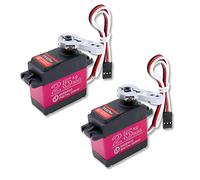 KUBOWAI 25kg Servo Digitale, Full Metal Gear Impermeabile Servomotore ad Alta Coppia Angolo di Sterzo 270° Adatto per RC Traxxas HSP RC Auto Aeroplano Nave Robot Fai da Te (2 Pezzi)