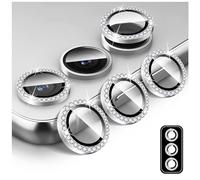 Kucheed Pellicola Protettiva per Obiettivo Fotocamera Diamond per Samsung Galaxy S24 Plus, Anello Metallico Protettivo per la Copertura Della Fotocamera Posteriore in Vetro Temperato Bling