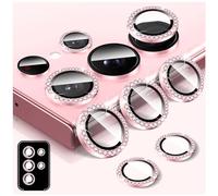 Kucheed Pellicola Protettiva per Obiettivo Fotocamera Diamond per Samsung Galaxy S24 Ultra, Anello Metallico Protettivo per la Copertura Della Fotocamera Posteriore in Vetro Temperato Bling