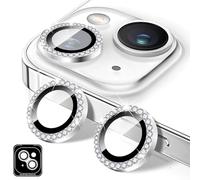 Kucheed Proteggi Obiettivo Fotocamera Diamond per iPhone 17 Air, Copriobiettivo per Fotocamera in Vetro Temperato Scintillante, Adesivi per Pellicole con Anelli Metallici