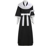 Kuchiki Rukia - Uniforme per cosplay, travestimento per i fan di Carnevale | costume anime, con guanti e uno scialle, per Halloween Party