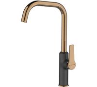 Kuchinox Alanis rubinetto da cucina verticale nero-rosa/viola-oro/oro antico BQI865D