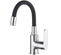 Kuchinox Dima rubinetto per lavabo verticale cromo-nero BQD_021B