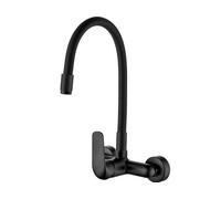 Kuchinox Elza rubinetto da cucina a parete nero BKEB81D