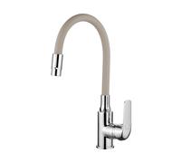 Kuchinox Elza rubinetto da cucina verticale cromo-beige BKE462D